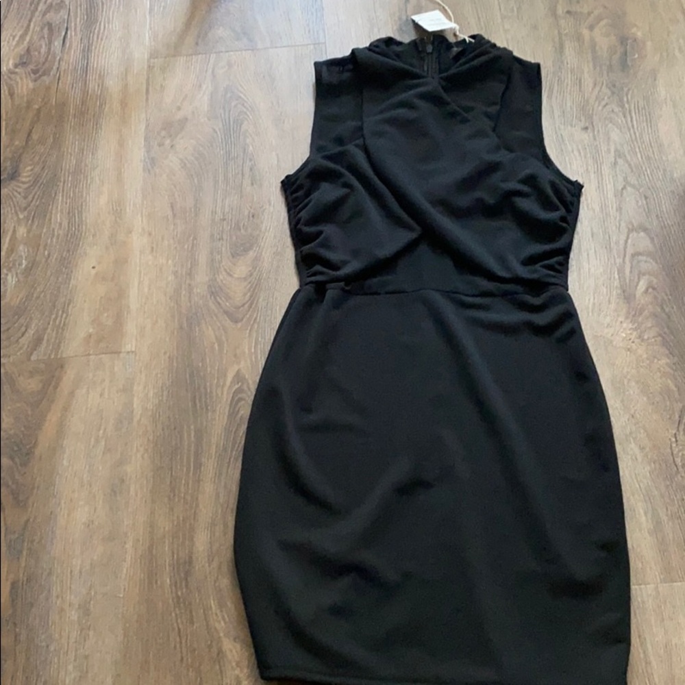 Black sheer dress